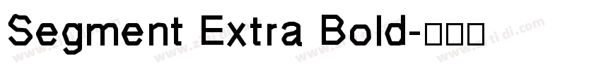 Segment Extra Bold字体转换